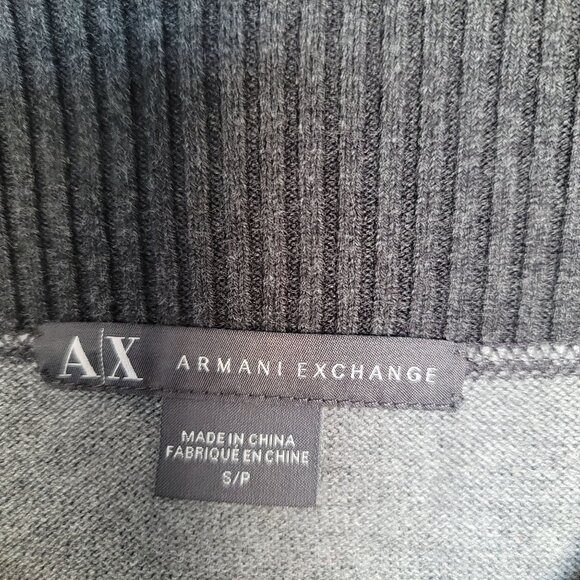 Armani Exchange Color Block Striped Long-Sleeve Sweater. Size SP - Picture 4 of 4
